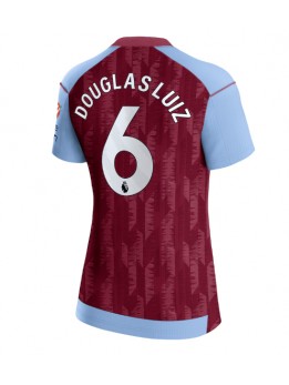 Aston Villa Douglas Luiz #6 Heimtrikot für Frauen 2023-24 Kurzarm